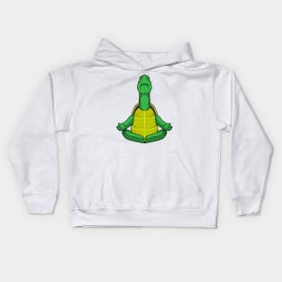 Turtle at Yoga Meditation Kids Hoodie